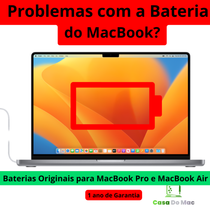 Substituição de Bateria do MacBook