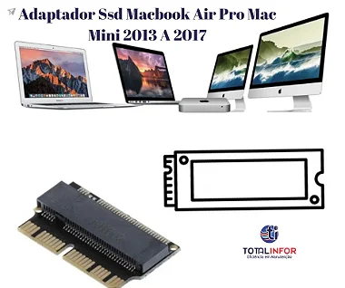 Adaptador macbook Air 2013 a 2017